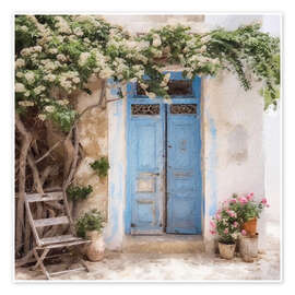 Blue Greek Door III