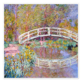 Bridge Over a Pond of Water Lilies