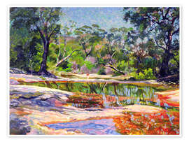 Bridge Over a Pond of Water Lilies