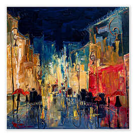 Terrace of a Café at Night (Place du Forum)