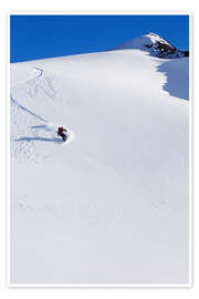 Vintage downhill race in the swiss alps