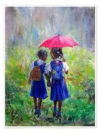 Woman with a parasol - Madame Monet and her son