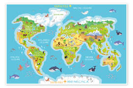 World Map of Animals