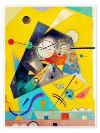 Yellow, red and blue