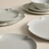 12 Piece Crimped Scallop Dinner Set