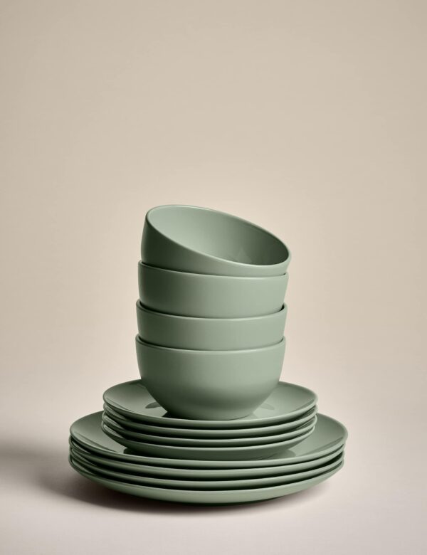 12 Piece Everyday Stoneware Dinner Set