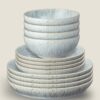 12 Piece Halo Speckle Dinner Set