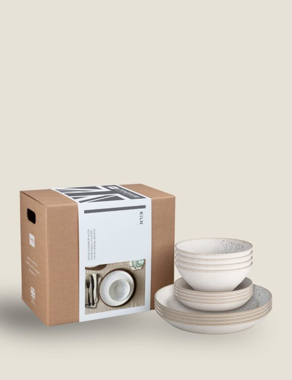 12 Piece Kiln Dinner Set