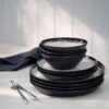 12 Piece Reactive Glaze Dinner Set