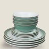 12 Piece Regency Green Dinner Set