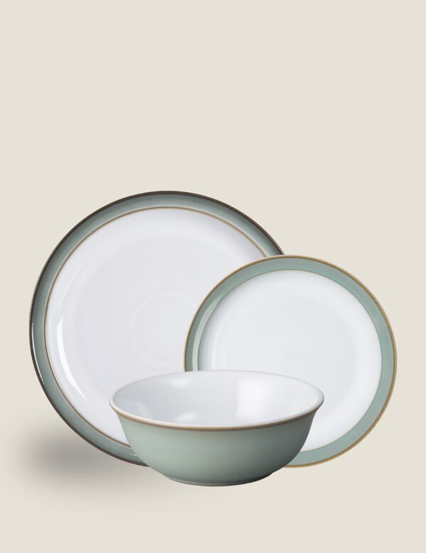 12 Piece Regency Green Dinner Set