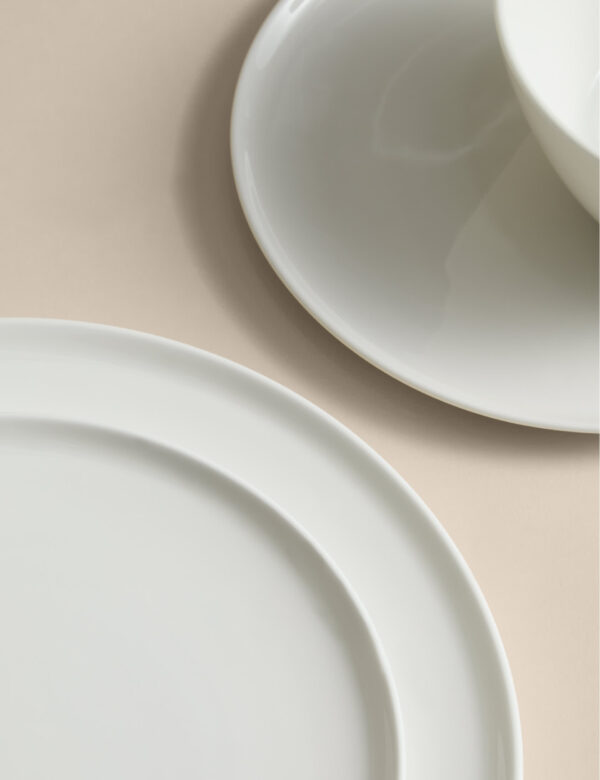 12 Piece Straight Sided China Dinner Set