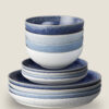 12 Piece Studio Blue Dinner Set