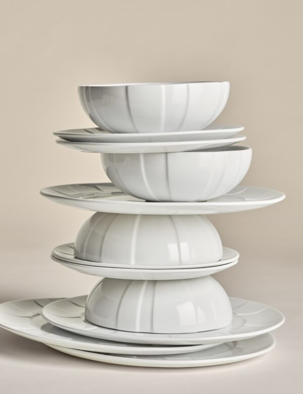 12 Piece Textured Dinner Set