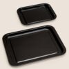 2pk Vitreous Enamel Oven Trays