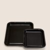 2pk Vitreous Enamel Oven Trays