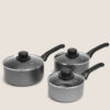 3 Piece Everyday Aluminium Non-Stick Pan Set