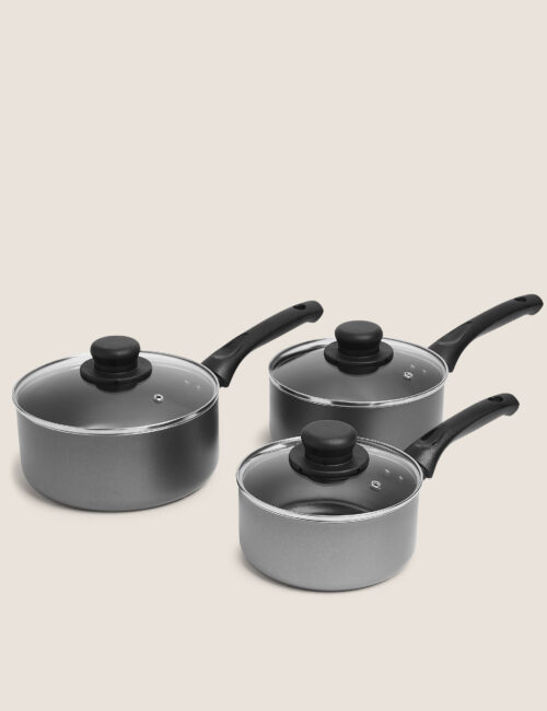 3 Piece Everyday Aluminium Non-Stick Pan Set
