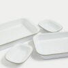 4 Piece Enamel Stacking Oven Trays