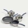 4 Piece Stainless Steel Pan Set