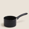 Black Aluminium 14cm Non-Stick Milk Pan