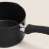 Black Aluminium 14cm Non-Stick Milk Pan