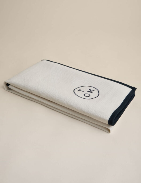 Pure Cotton Navy Trim Chef's Cloth