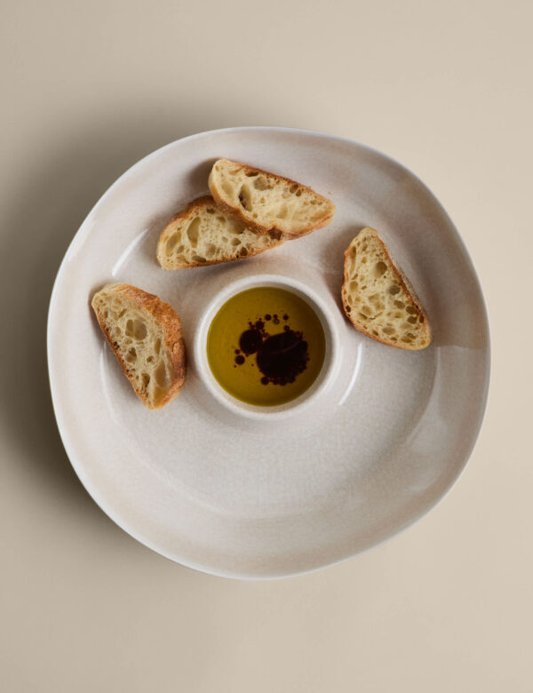 Reactive Glaze Picnic Chip & Dip Bowl