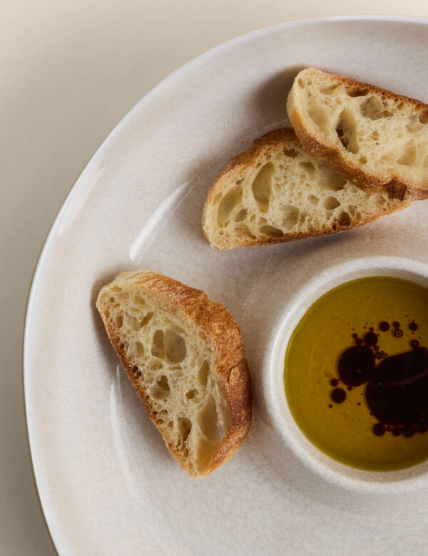Reactive Glaze Picnic Chip & Dip Bowl