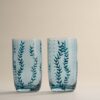 Set of 2 Hand Painted Hi Ball Glasses