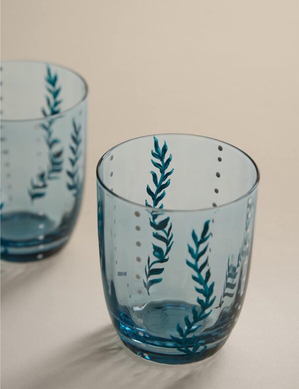 Set of 2 Hand Painted Tumblers