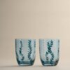 Set of 2 Hand Painted Tumblers
