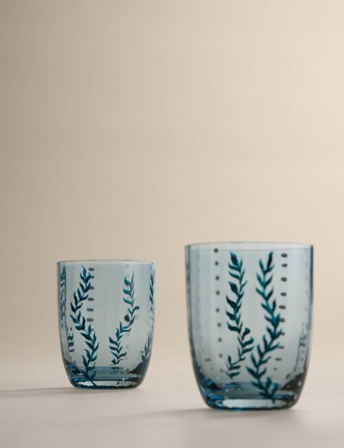 Set of 2 Hand Painted Tumblers