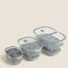 Set of 3 Nesting Fridge Storage Containers