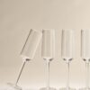 Set of 4 Angular Picnic Champagne Flutes