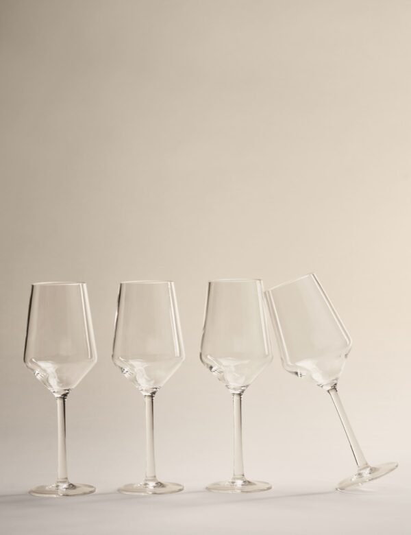 Set of 4 Angular Picnic Wine Glasses