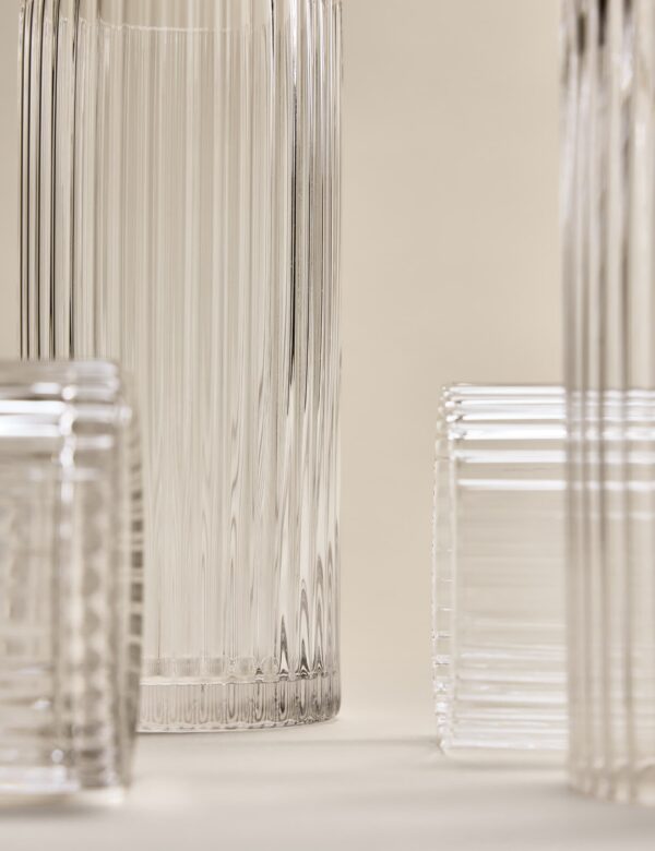 Set of 4 Celine Ribbed Hi Ball Glasses