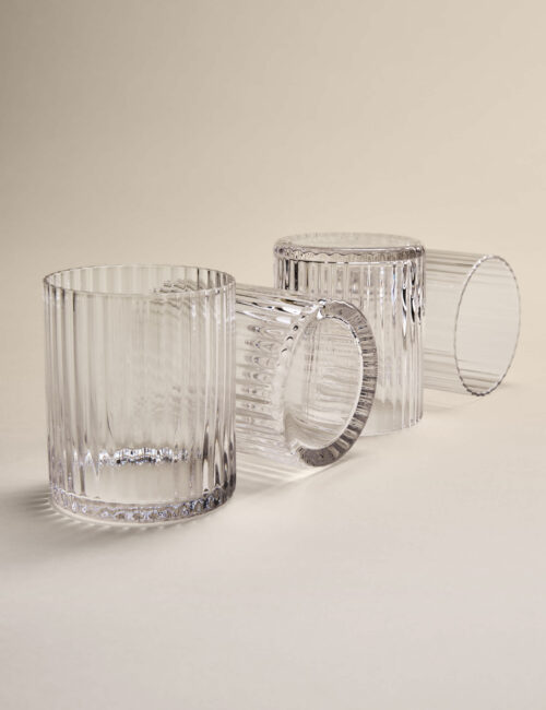 Set of 4 Celine Ribbed Tumblers