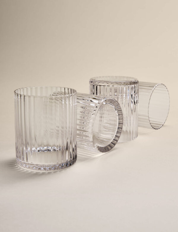 Set of 4 Celine Ribbed Tumblers