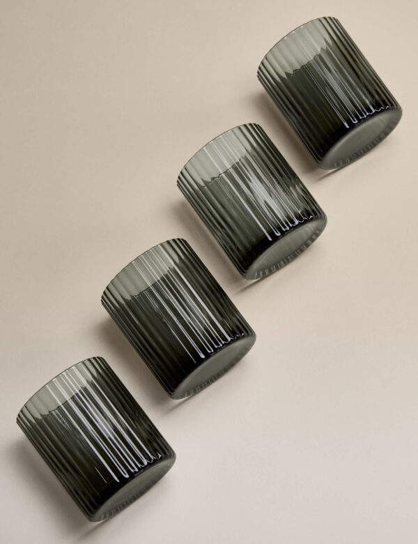 Set of 4 Celine Ribbed Tumblers