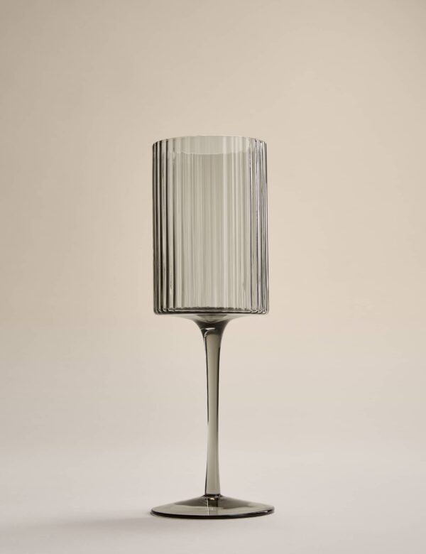 Set of 4 Celine Ribbed Wine Glasses