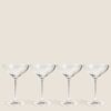 Set of 4 Champagne Saucers