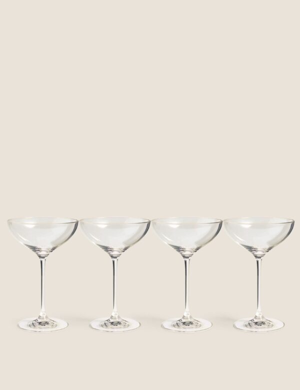 Set of 4 Champagne Saucers