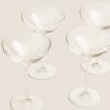 Set of 4 Champagne Saucers