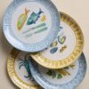 Set of 4 Coastal Icon Picnic Side Plates