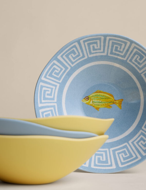 Set of 4 Coastal Picnic Cereal Bowls