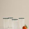 Set of 4 Contrast Rim Acrylic Picnic Hi Balls