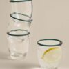 Set of 4 Contrast Rim Acrylic Picnic Tumblers