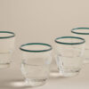 Set of 4 Contrast Rim Acrylic Picnic Tumblers