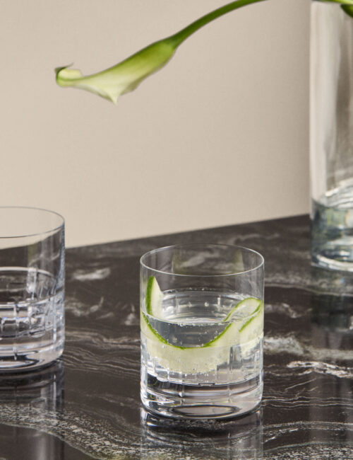 Set of 4 Etched Tumblers